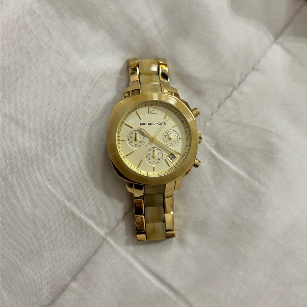 Michael Kors Gold-Tone Chronograph Watch
